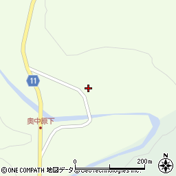 広島県山県郡北広島町奥中原108周辺の地図