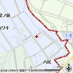 愛知県豊橋市雲谷町八尻158-2周辺の地図