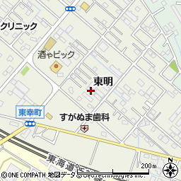 愛知県豊橋市東幸町東明70周辺の地図