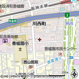 兵庫県西宮市中浜町1-15周辺の地図