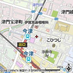 メナードフェイシャルサロン西宮今津代行店周辺の地図
