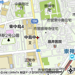 吉原商店周辺の地図