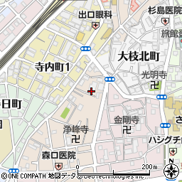 大阪府守口市大枝西町3周辺の地図