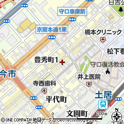 〒570-0081 大阪府守口市日吉町の地図