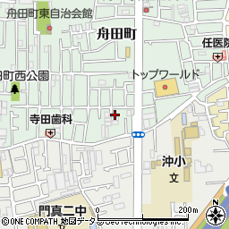 大阪府門真市舟田町33-5周辺の地図