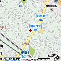 ファミリーマート別府北店周辺の地図