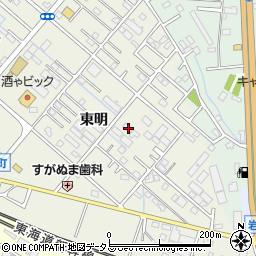 愛知県豊橋市東幸町東明59周辺の地図