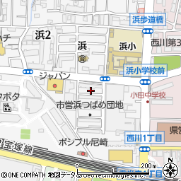 兵庫県尼崎市浜1丁目3周辺の地図