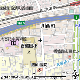 兵庫県西宮市中浜町3-3周辺の地図