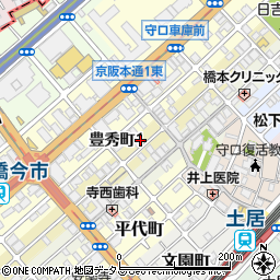 タイムズ守口日吉町駐車場周辺の地図
