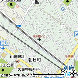 別府駅北周辺の地図