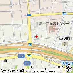 静岡県浜松市中央区中野町2502周辺の地図