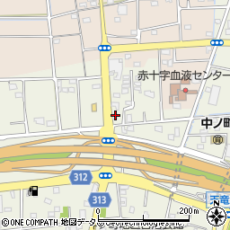 静岡県浜松市中央区中野町2481周辺の地図