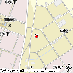 愛知県豊橋市中野町欠周辺の地図