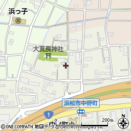 静岡県浜松市中央区中野町2222周辺の地図