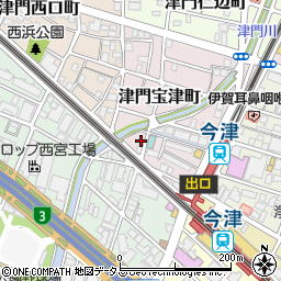 セレニテ今津駅前周辺の地図