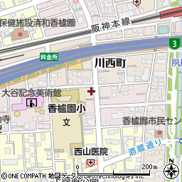 兵庫県西宮市中浜町3-1周辺の地図