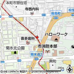 大阪府門真市本町46周辺の地図