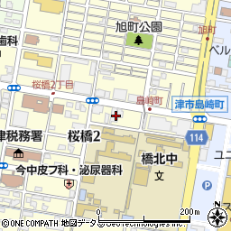 三重県津市桜橋2丁目179周辺の地図