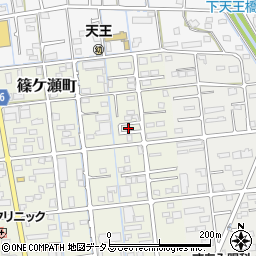静岡県浜松市中央区篠ケ瀬町21周辺の地図