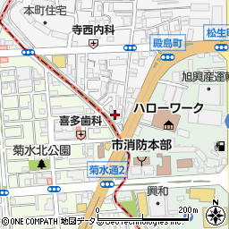 大阪府門真市本町46-22周辺の地図