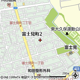 静岡県磐田市富士見町2丁目周辺の地図