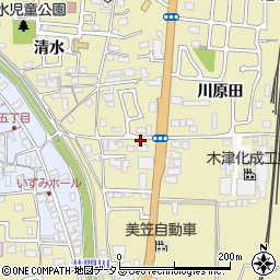 京都府木津川市木津八色19周辺の地図