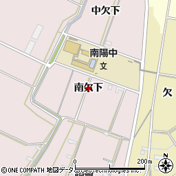 愛知県豊橋市駒形町（南欠下）周辺の地図