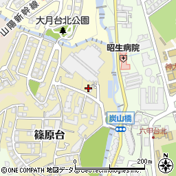 篠原台小公園周辺の地図