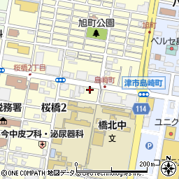 ピュアコーポ桜橋周辺の地図
