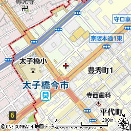 古本市場京阪本通店周辺の地図