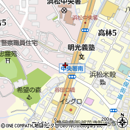 セブンイレブン浜松中央署南店周辺の地図