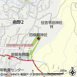 四條畷神社周辺の地図