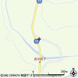 広島県山県郡北広島町奥中原125周辺の地図