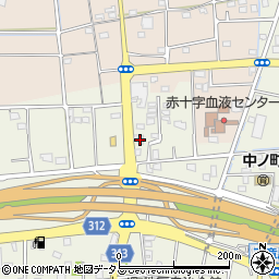 静岡県浜松市中央区中野町2455周辺の地図