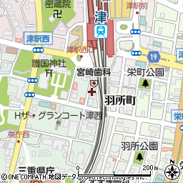 ｅｉｓｕ小中部津駅前校周辺の地図