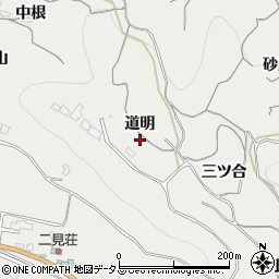愛知県知多郡南知多町内海道明周辺の地図