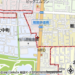 ナカヤマ大阪東支店周辺の地図