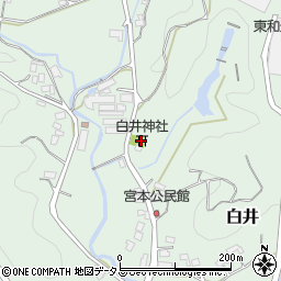 白井神社周辺の地図