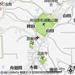 愛知県知多郡南知多町豊丘稗田周辺の地図