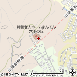 兵庫県神戸市灘区篠原（伯母野山）周辺の地図