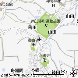 愛知県南知多町（知多郡）豊丘（稗田）周辺の地図