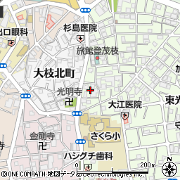 大阪府守口市大枝東町26周辺の地図