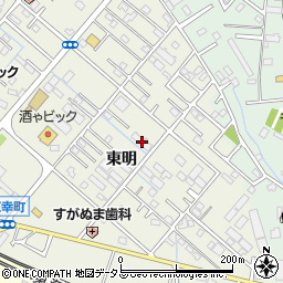 愛知県豊橋市東幸町東明65周辺の地図