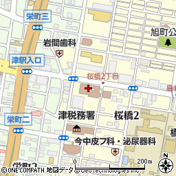 三重県　母子・父子福祉センター周辺の地図