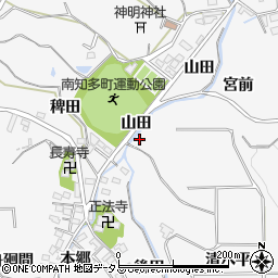 愛知県知多郡南知多町豊丘清水周辺の地図