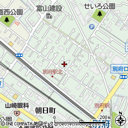 兵庫県加古川市別府町別府966-13周辺の地図