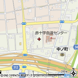 静岡県浜松市中央区中野町2514周辺の地図