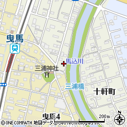 静岡県浜松市中央区十軒町111周辺の地図