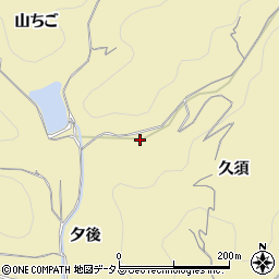 愛知県知多郡南知多町山海夕後周辺の地図